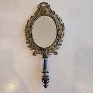 Vintage Bradley & Hubbard Brass Hand Mirror – Circa 1945